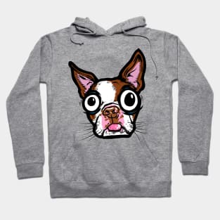 Brown Boston Terrier Hoodie